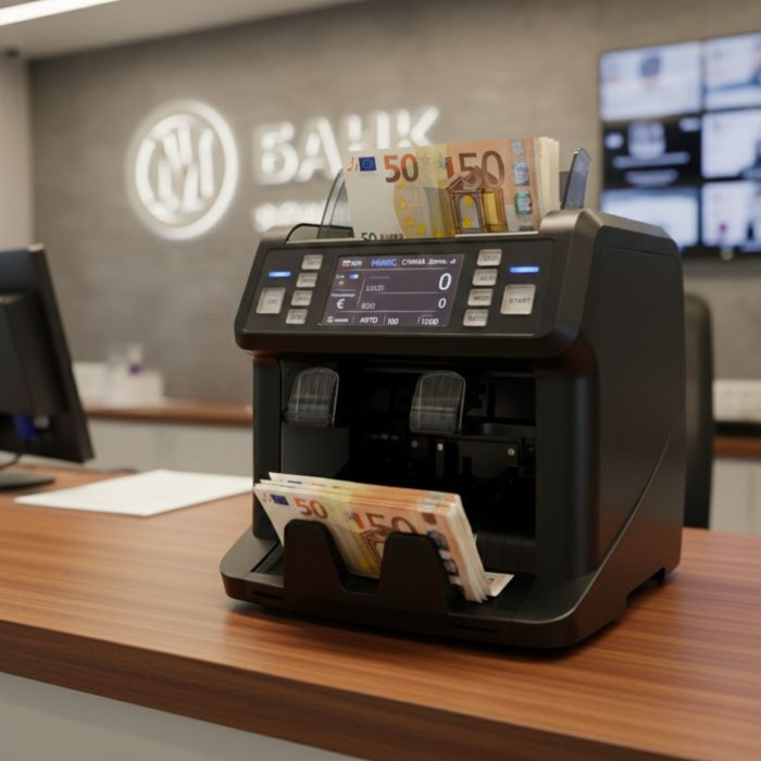 Многовалутна машина за броене на банкноти с детекция за фалшиви