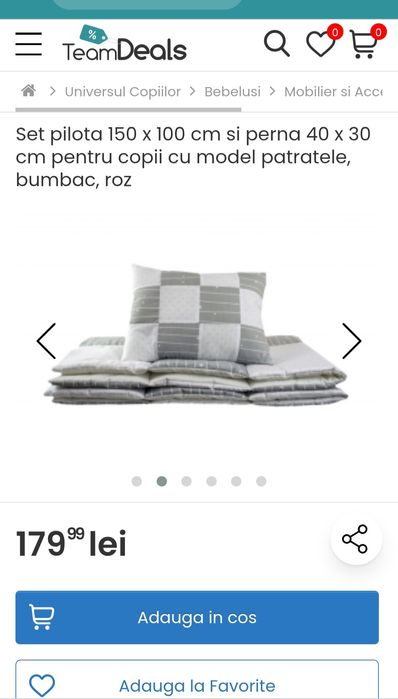 Lenjerie pat,pilote si pernute copii