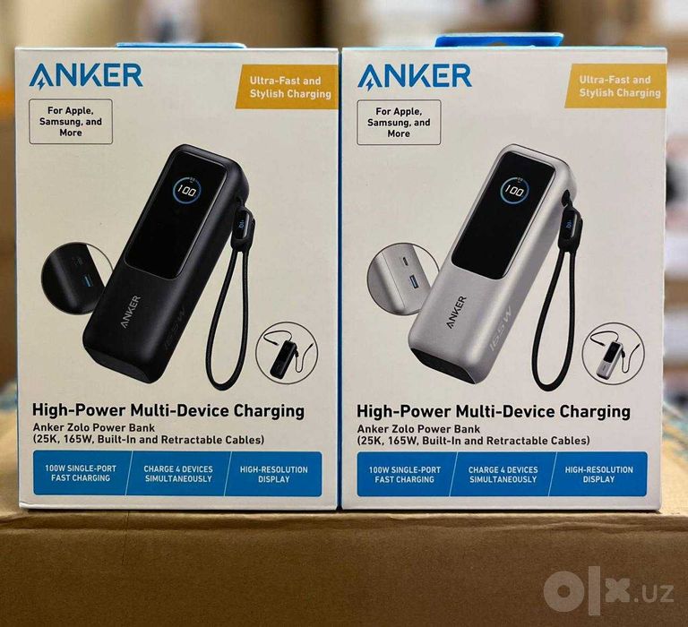 Мощный повербанк Anker 165W 25 000 mAh