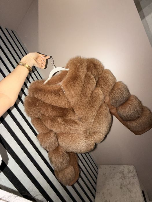 Палто естествен косъм лисица