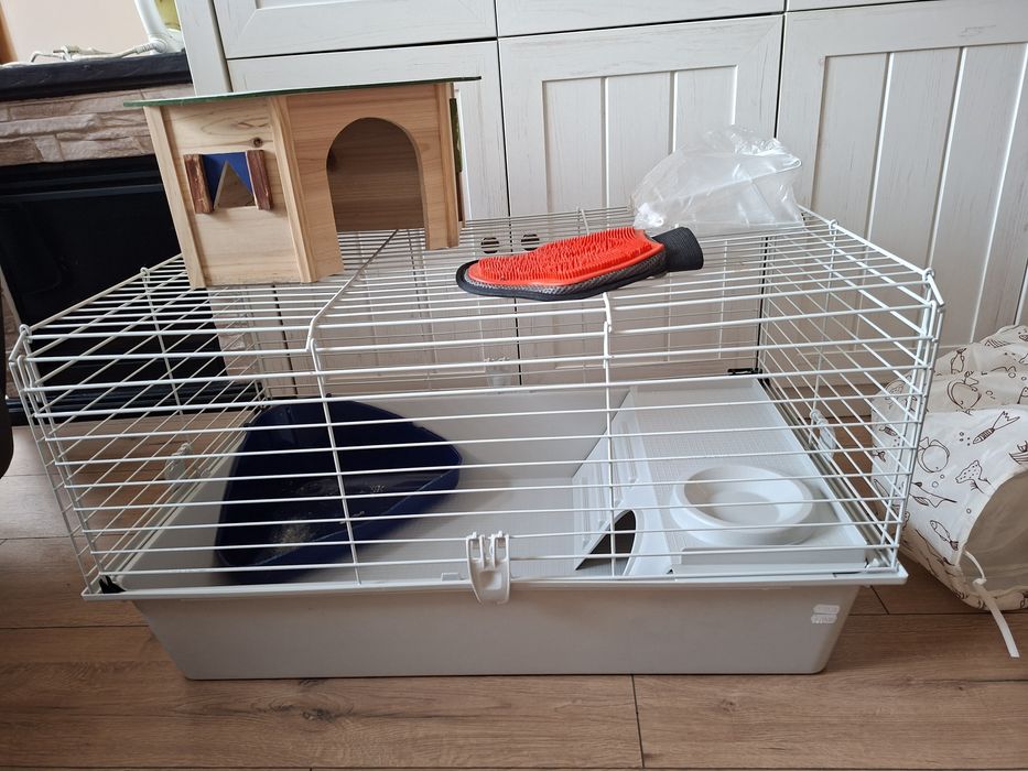 Голяма клетка, къщичка, принадлежности за гризачи