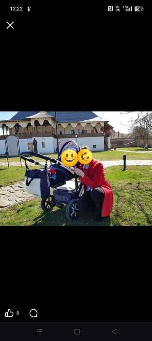 Vând căruț Krausman 3 in 1