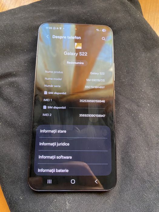 Vand samsung galaxy S22 nou