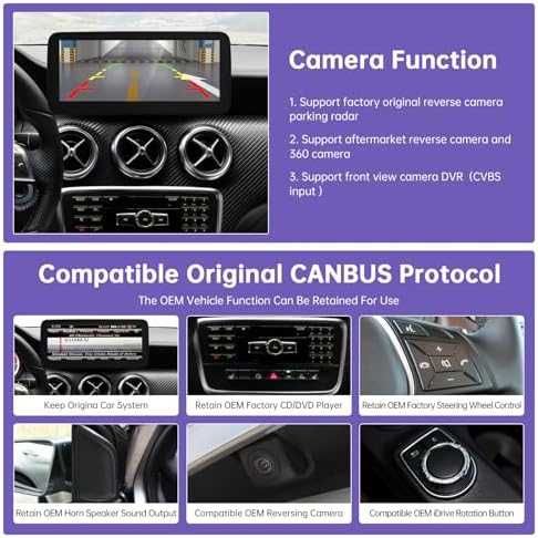 Нов Безжичен CarPlay Android Auto дисплей за кола Mercedes 10.25 инча