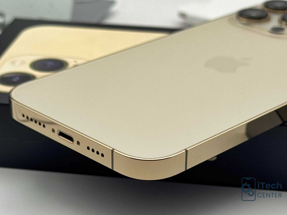 iPhone 13 Pro MAX, 128GB, Gold, 100% батерия, КАТО НОВ, 1г. ГАРАНЦИЯ!