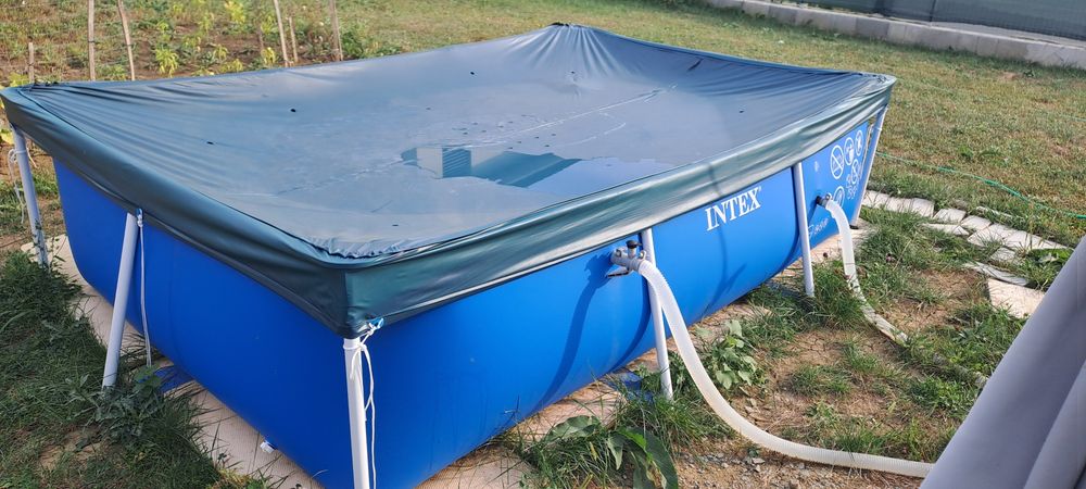 Piscina Supraterana Intex  3m x 2m x 75cm  cu filtru C 1000 si prelata.