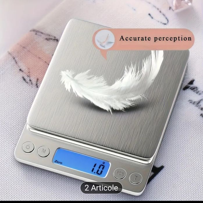 Cantar de bijuterii LCD electronic, mini de buzunar, capacitate pana l