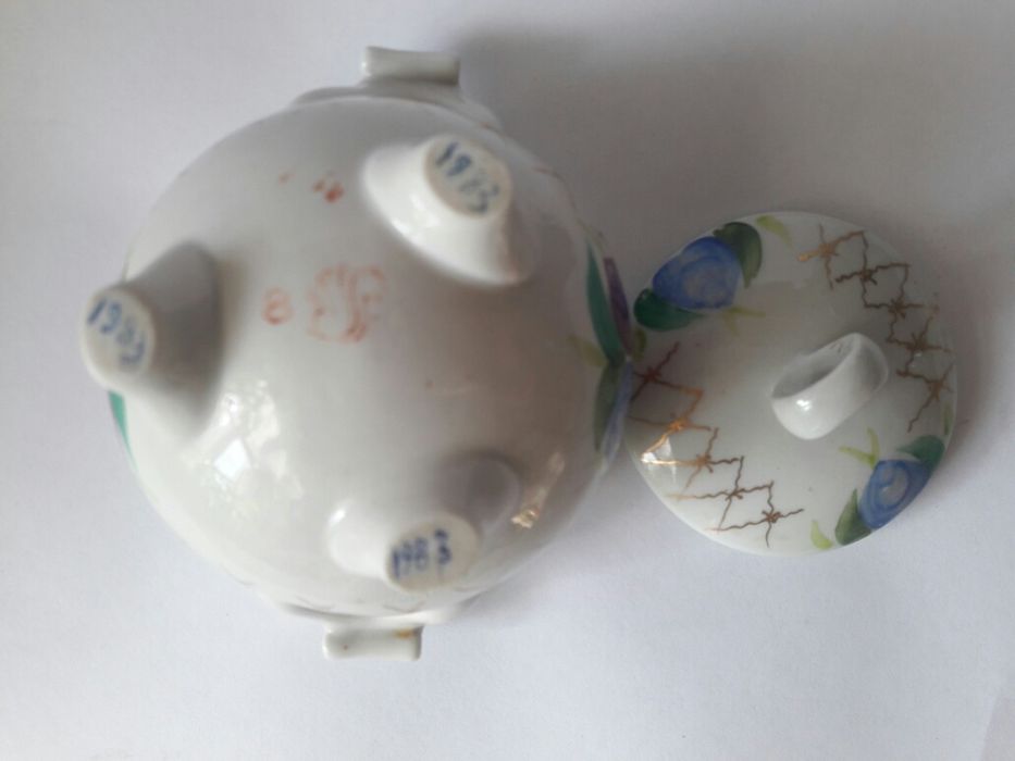 Винтаж. СССР. Сахарница. Фарфор. Сысерть.