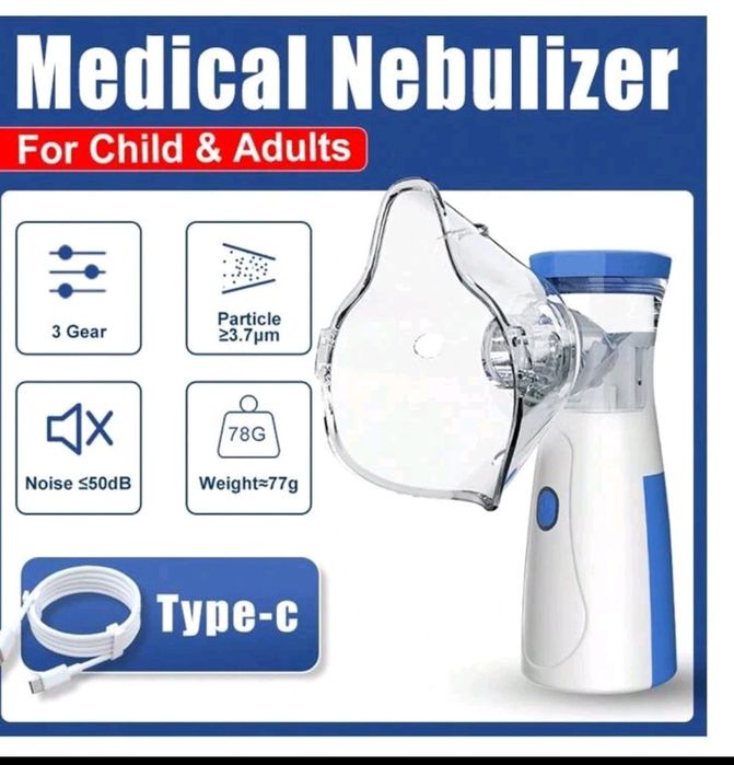 Мобилен тих инхалатор за бебета,деца и възрастни