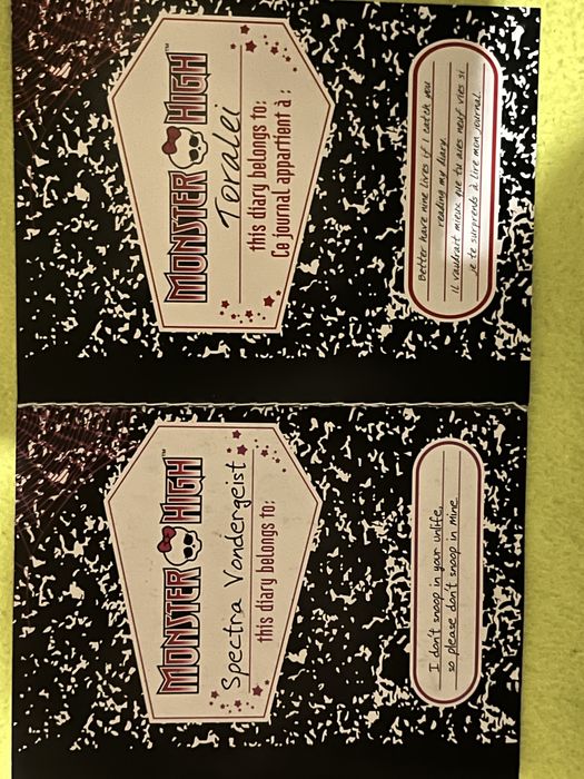 Продам дневник Монстр хай Спектра Торалей