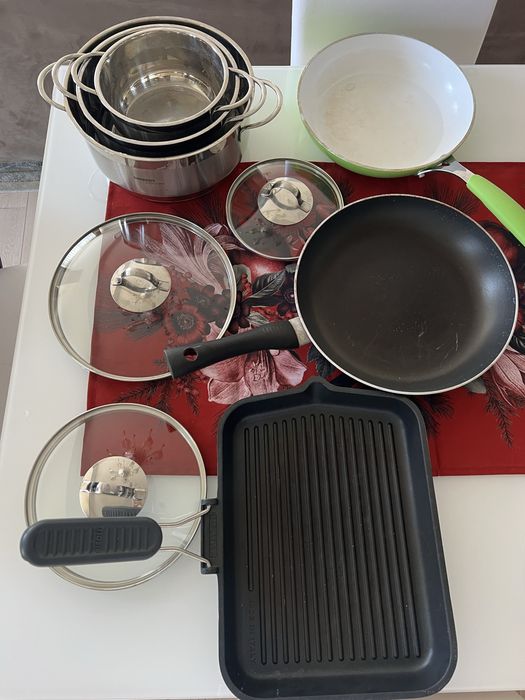 Homeware Professional сет 3 тигана, 3 тенджери и 3 капака