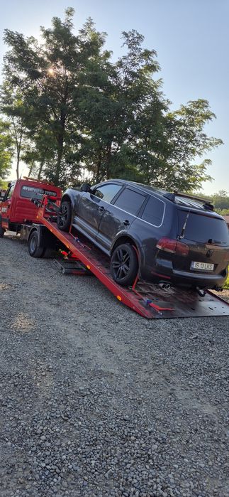 Tractări auto, Transport utilaje, Asistență rutieră,  Platformă auto