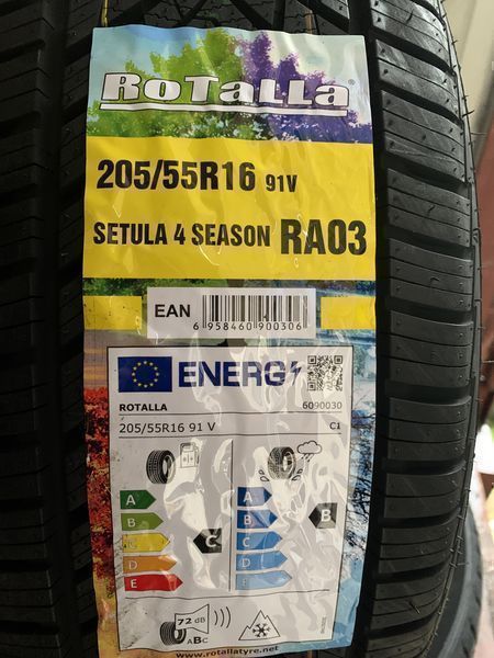 Нови всесезонни гуми ROTALLA 4 SEASON 205/55R16 91V НОВ DOT 2055516
