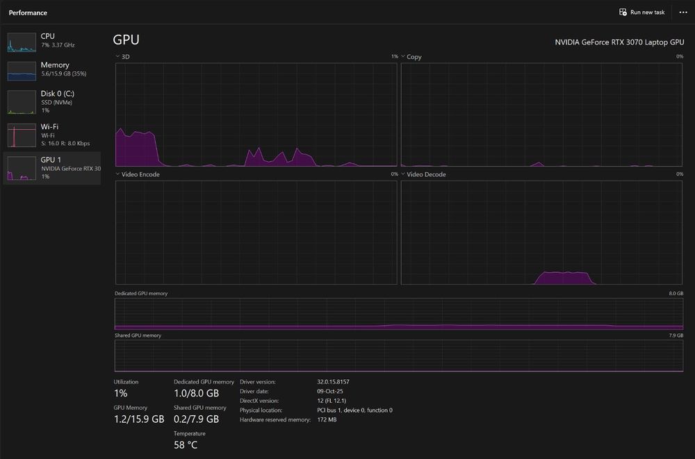 Lenovo Legion 5 Pro 16ACH6H RTX3070, 16GB RAM, Stare foarte buna.