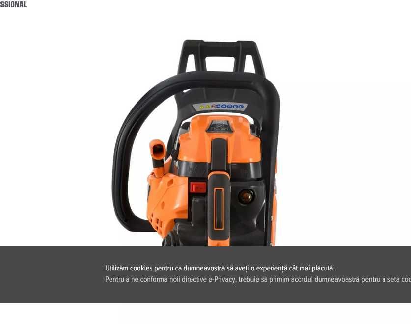 MOTOFERASTRAU O'MAC MF2500 2.2 CP,38.5 CC,  timpi,14 inch lungime șină