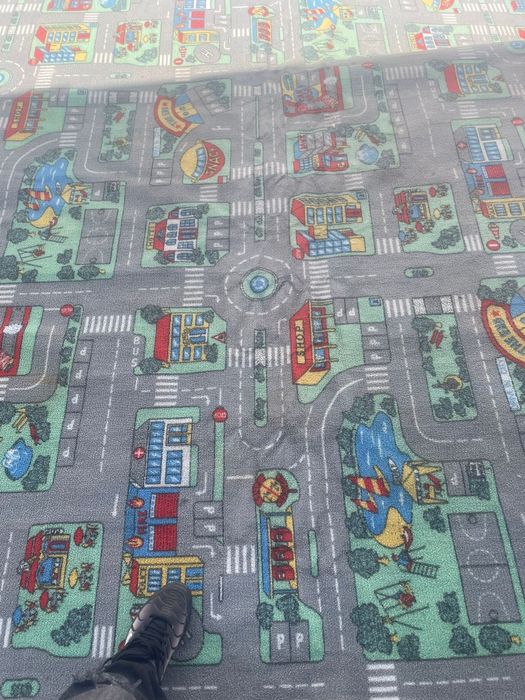 Covor copii pista masinute