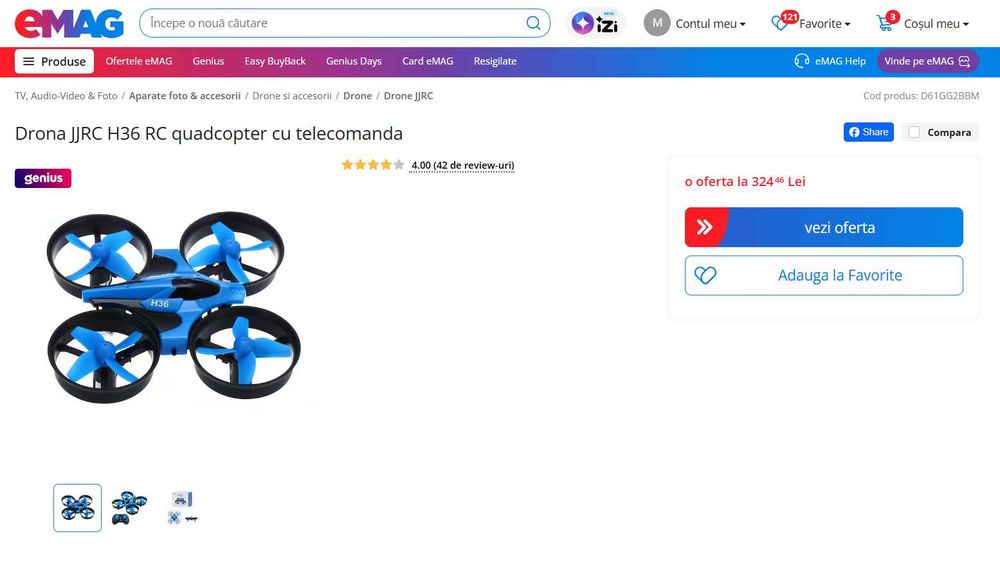 4 Drone pentru copii (mini-drone, noi/sigilate)