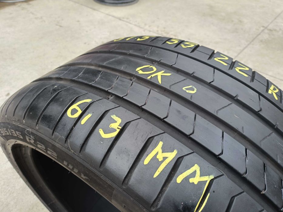 Doua anvelope vara 315 35 22 pirelli p zero pz4 run flat profil 6,3 mm