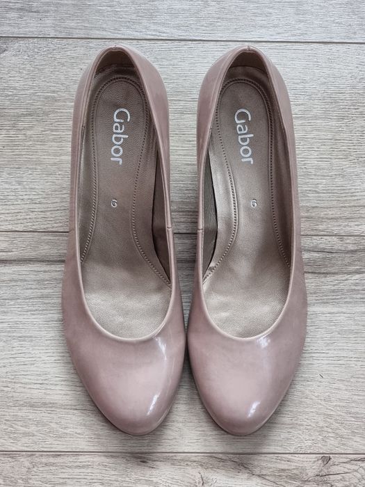 Pantofi cu toc din piele naturala, Gabor, mărimea 39