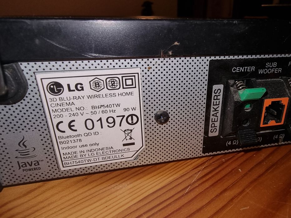 Dvd Blu-ray 3 D Home Cinema LG in stare  de functionare