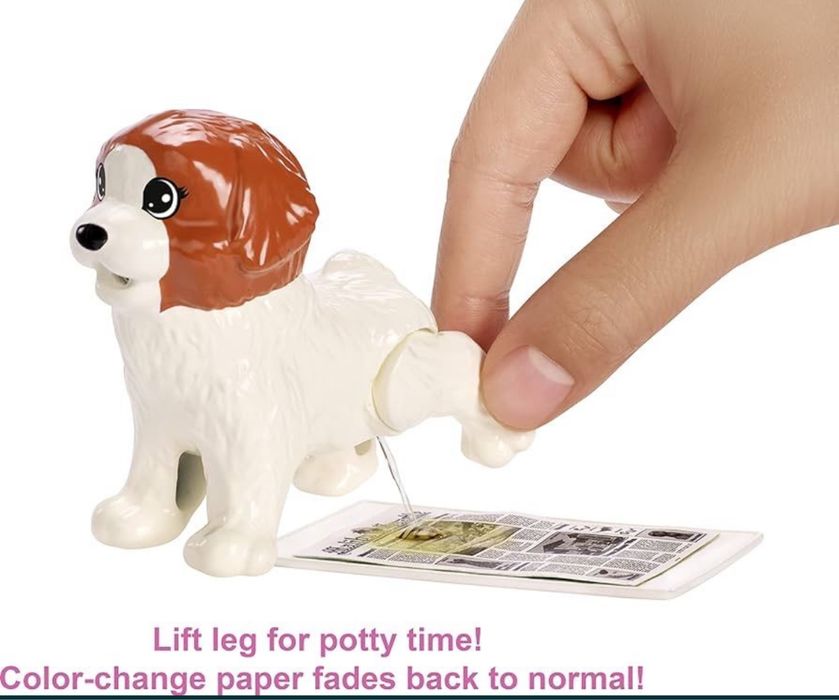 Летяща кукла DC Super hero girls и Barbie комплект с кученца