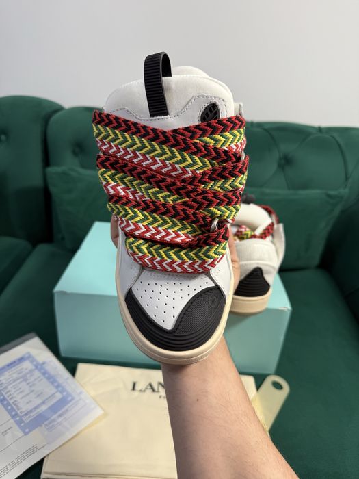 Adidasi Lanvin Curb Lace-Up piele naturala 100% Full Box Premium