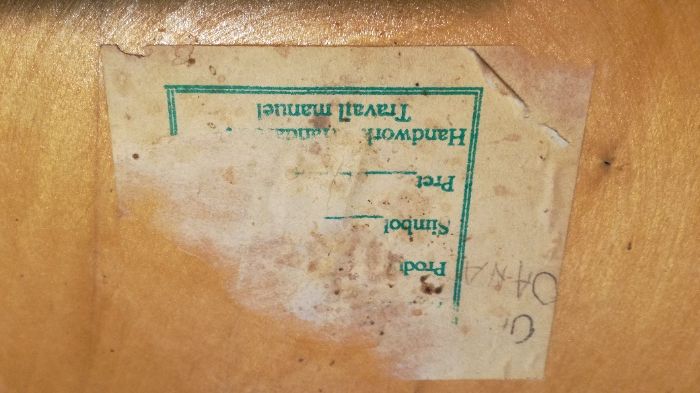 farfurie romaneasca veche decorativa de perete din lemn lucrata manual
