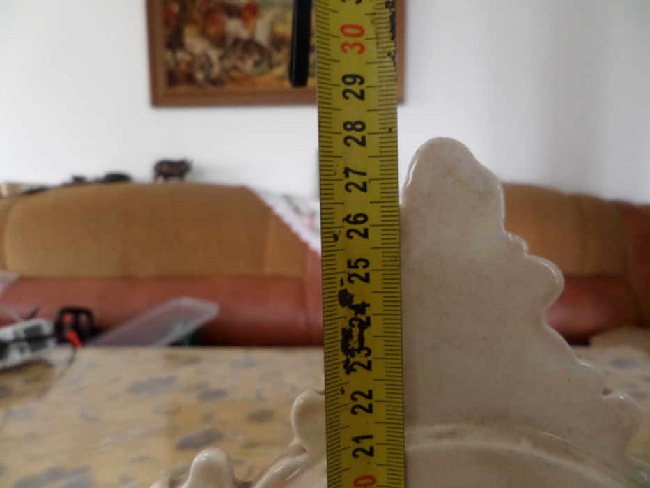 Ceas semineu Chicago illinois ceramica,ornament aurit frumos deosebit