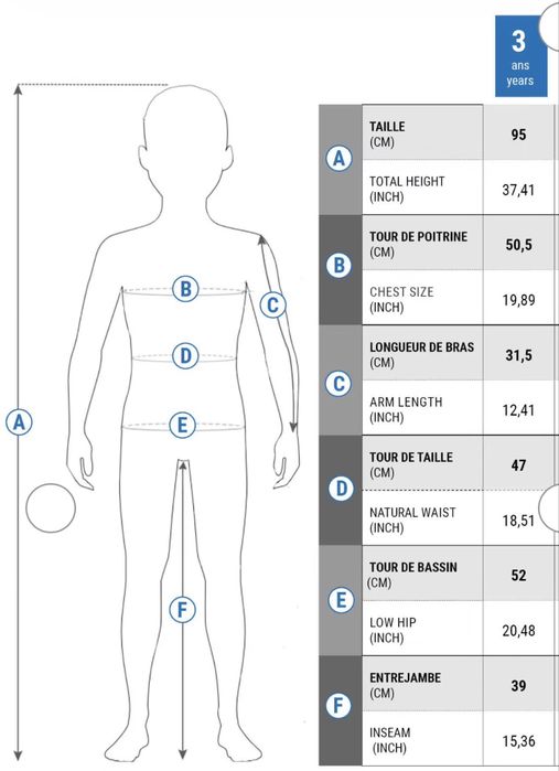 Ски екип за дете 3-4 години Декатлон Wedze