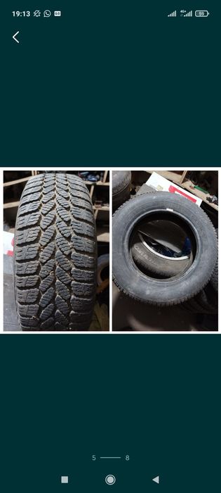 Cauciuc anvelopă iarnă 14 țoli și pentru roată rezervă...