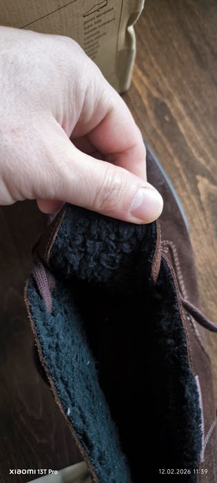 Мъжки кларкове от естествен велур на неди стил със топла подплата