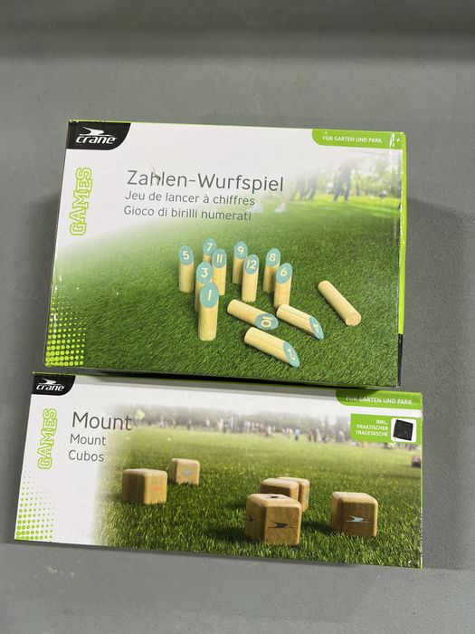 Jocuri din lemn exterior Kubb + popice numerotate set 2