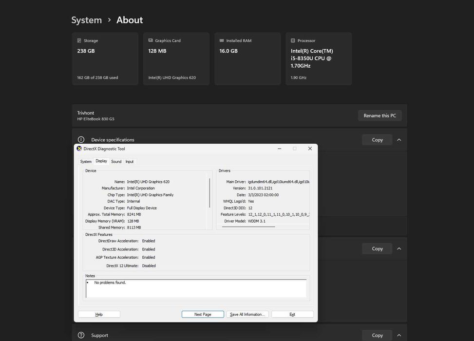 Laptop EliteBook 830 G5
