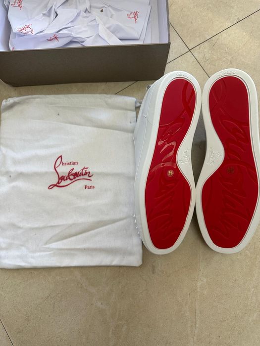 Loubutin low albi calitate premium