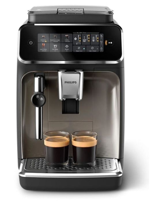 Кафемашина Philips - 3300 Series EP3326/90, 15 bar, 1.8 l, черна/хром
