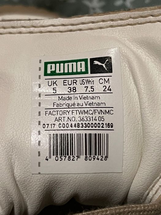 Puma Basket Platform Patent White