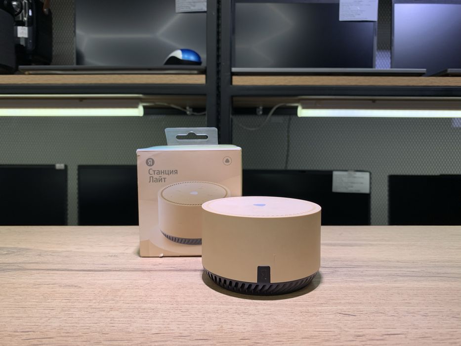 Яндекс Станция Лайт, бежевый, YNDX-00025, 1027/А10