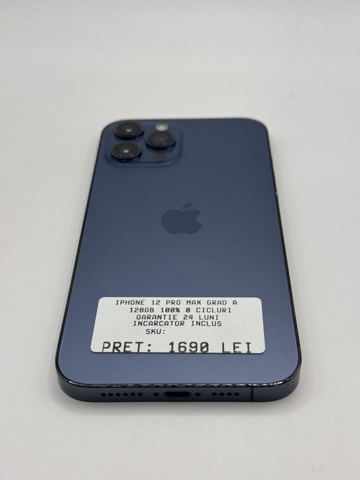 Iphone 12 Pro Max 128GB 100% Grad A Garantie Rate zonemag.ro