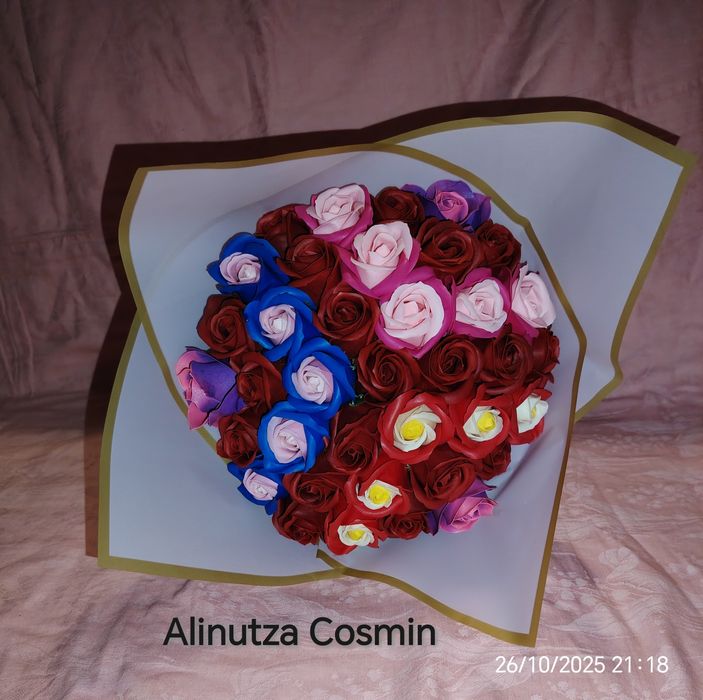 Buchet trandafiri sapun