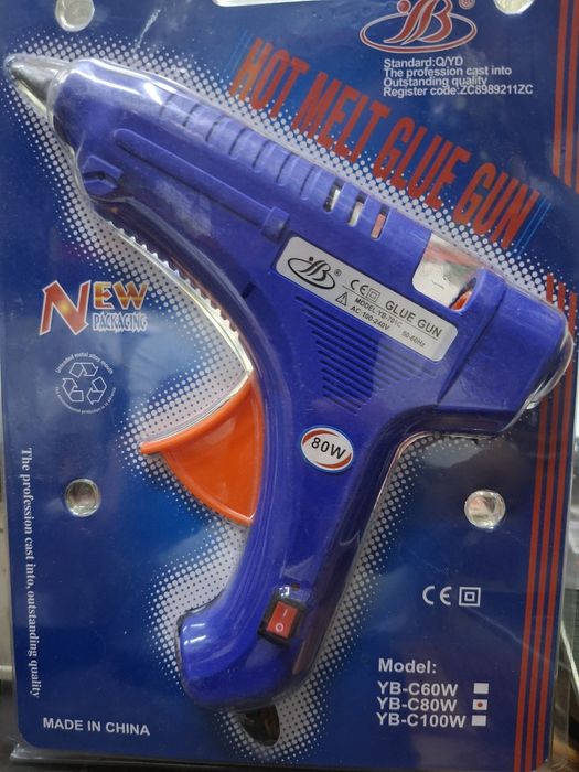 Pistol de Lipit cu Silicon din Metal si Plastic, cu Intrerupator, 80W