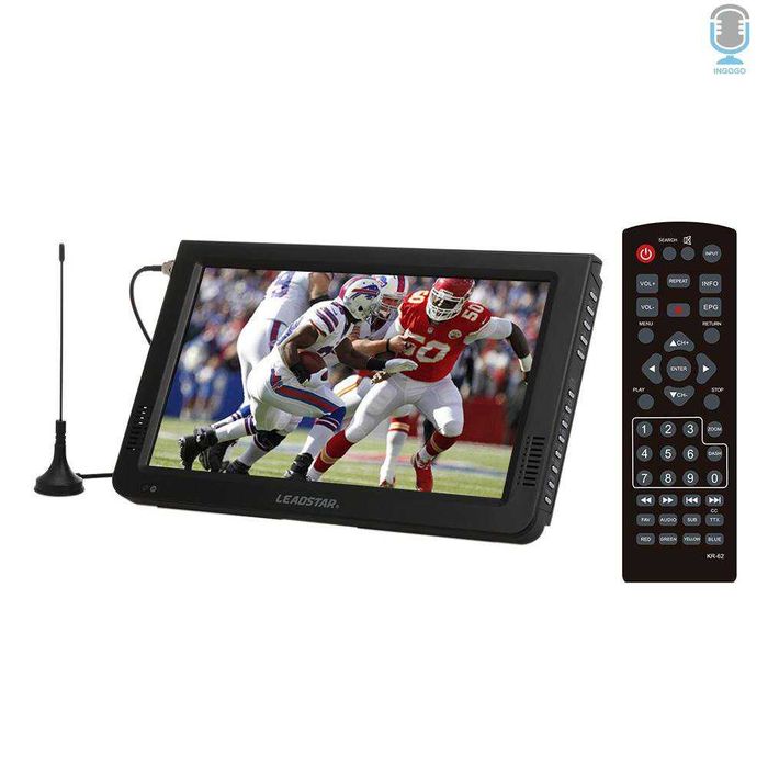 Портативен телевизор с цифров тунер DVB T2 за кола камион автомобил