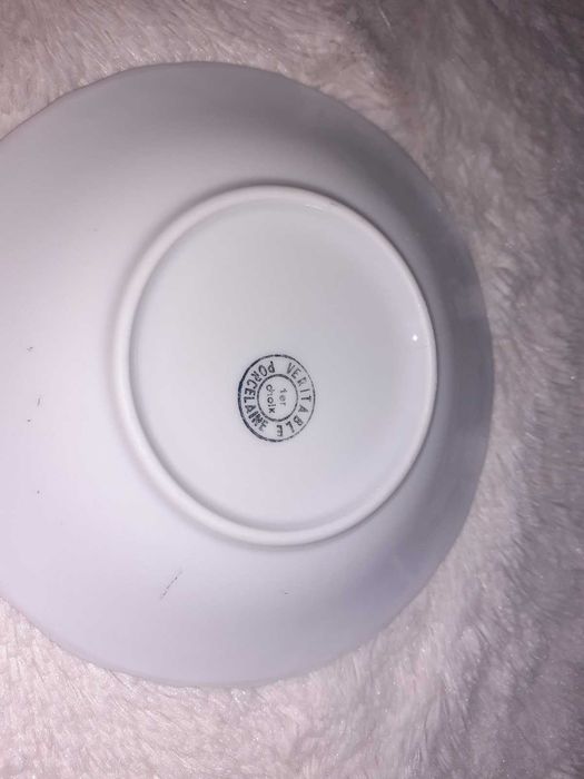 Set cafea portelan frantuzesc desen baroc 21 piese