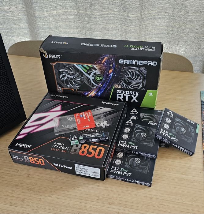 Геймърски компютър | RTX 3070Ti | Am5 | Ddr5 low profile | B850 | Stealth Build