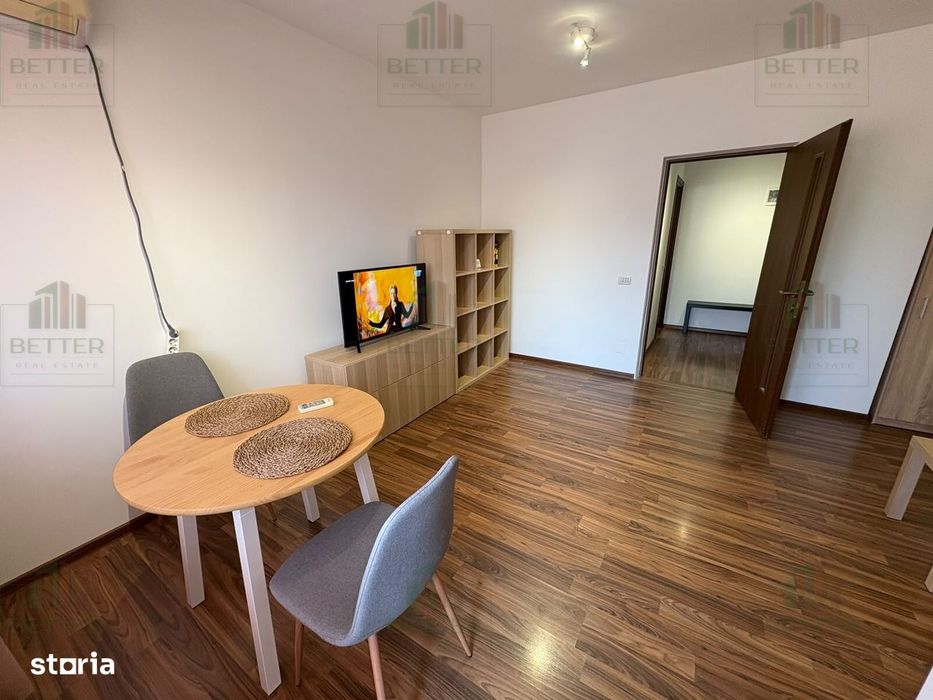 Garsonieră de închiriat, 40 mp, balcon, Popești-Leordeni – 350 euro