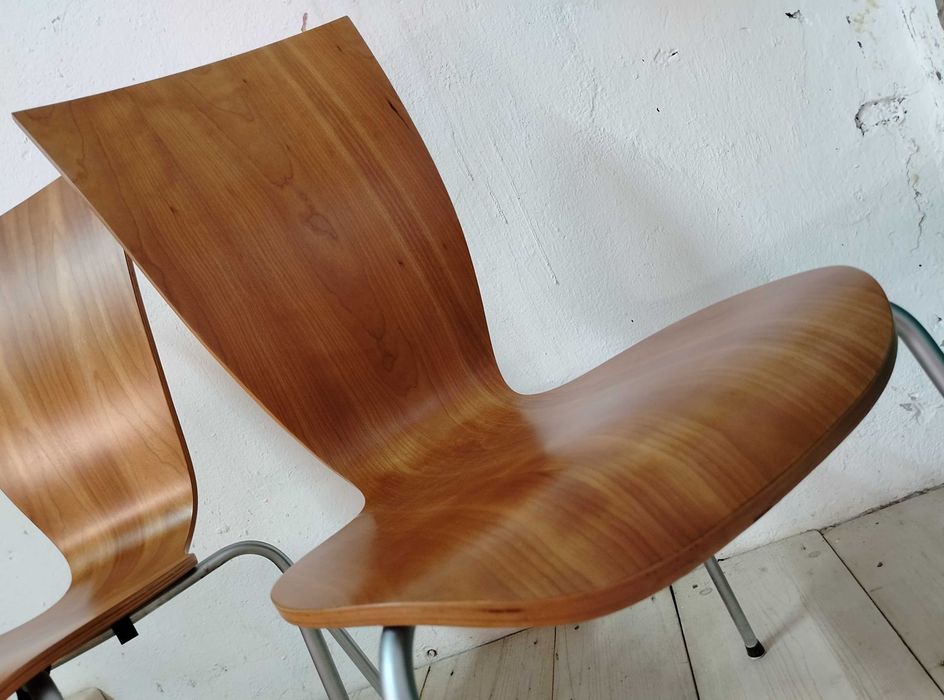Scaune din lemn stil Mid-Century Modern, Germania