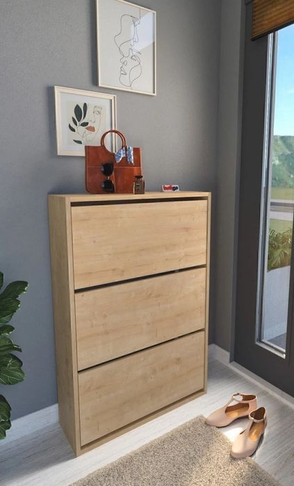 Шкаф за обувки с три отделения