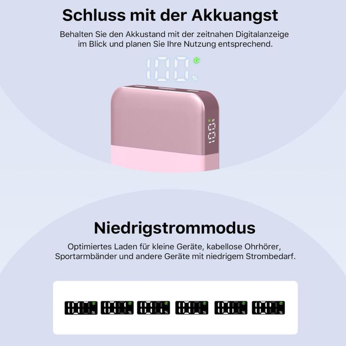 Baterie externa Nobis 10000mAh 35W încărcare rapidă portabil – negru