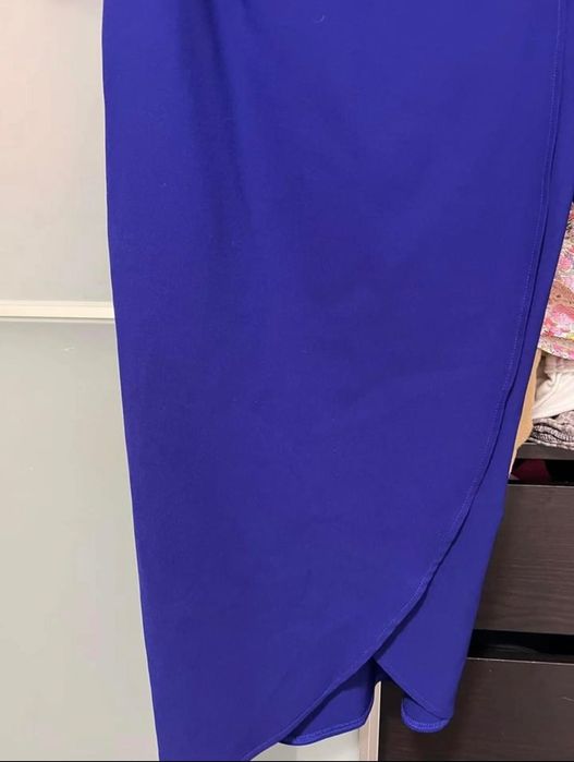Rochie albastra,model deosebit,mar.46,ca si noua