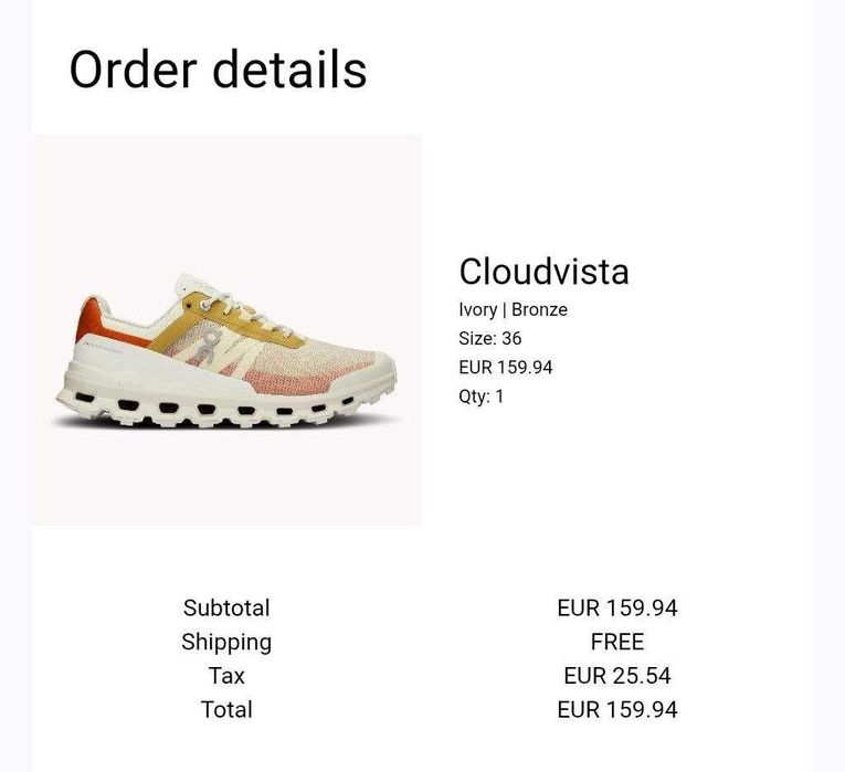 Кроссовки On Cloudvista