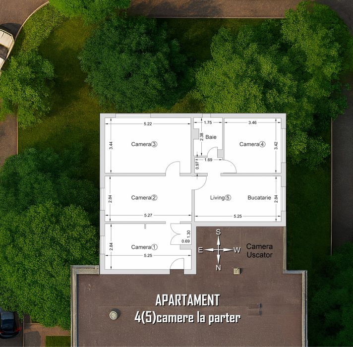 Direct proprietarii ofera spre vanzare apartament de 4 camere pretabil si firma